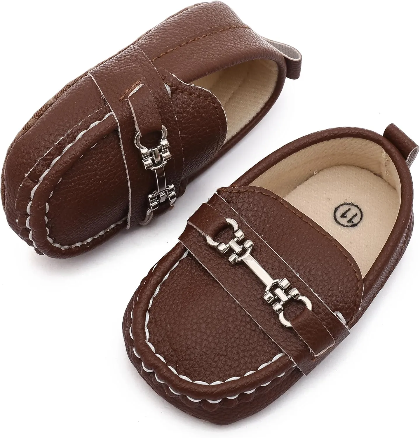 Infant Boys and Girls Oxford Shoes PU Leather Loafers Dress Shoes are Suitable for Crawling, Wedding Dress, Birthday Parties and Any Occasion