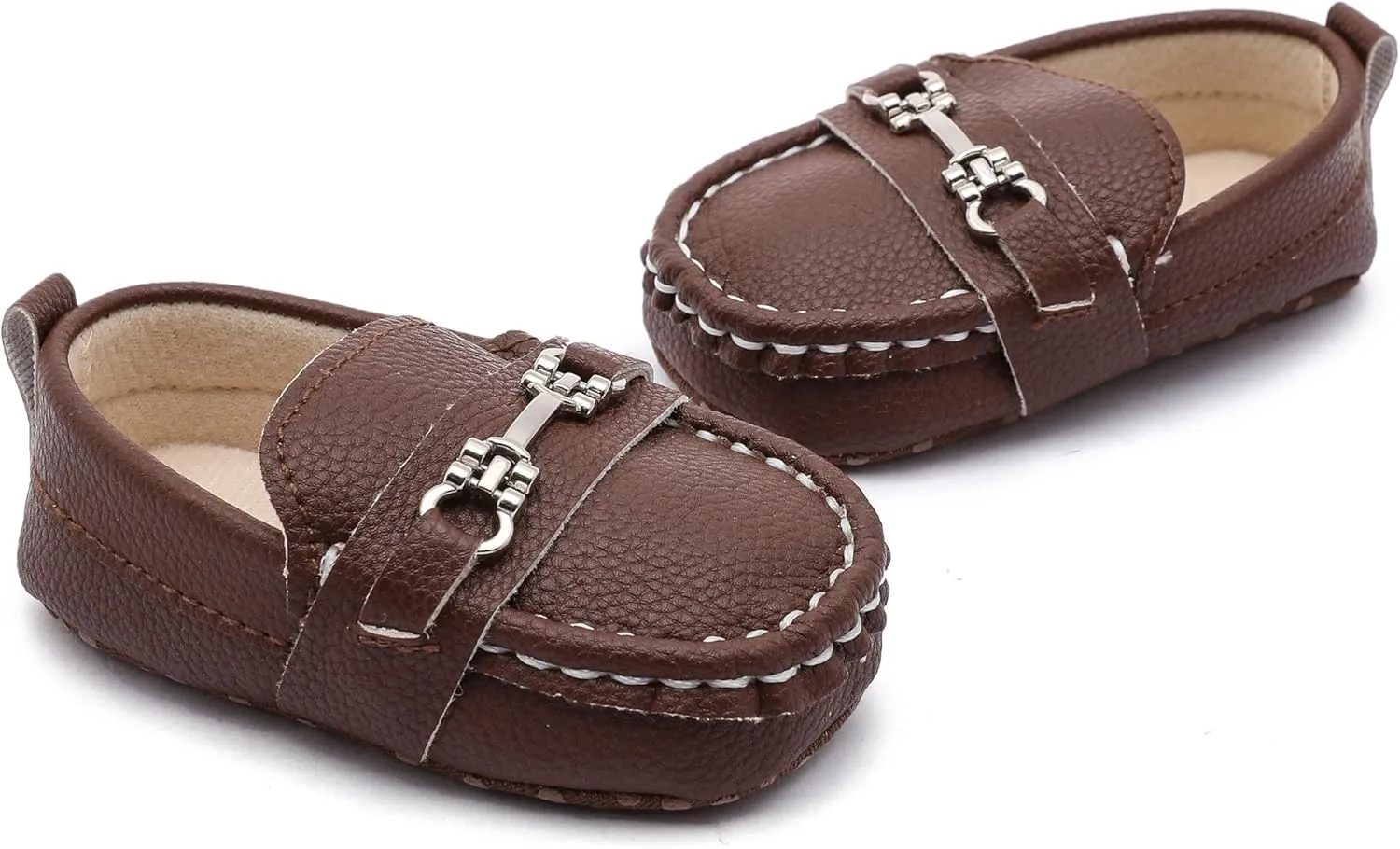 Infant Boys and Girls Oxford Shoes PU Leather Loafers Dress Shoes are Suitable for Crawling, Wedding Dress, Birthday Parties and Any Occasion