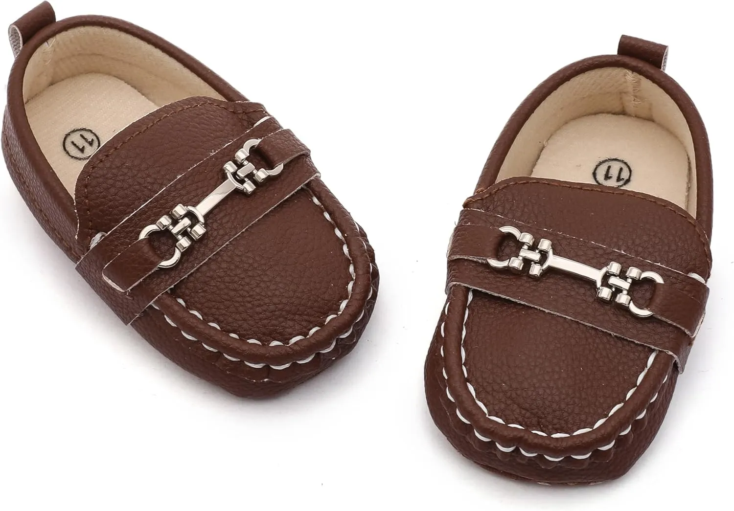 Infant Boys and Girls Oxford Shoes PU Leather Loafers Dress Shoes are Suitable for Crawling, Wedding Dress, Birthday Parties and Any Occasion