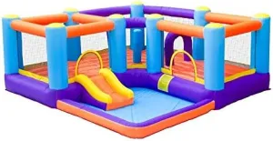 Inflatable Castle for Kids Inflatable Castle Children's Toy Slide Home Small Trampoline Outdoor Play Equipment Fortress Bouncy Castle