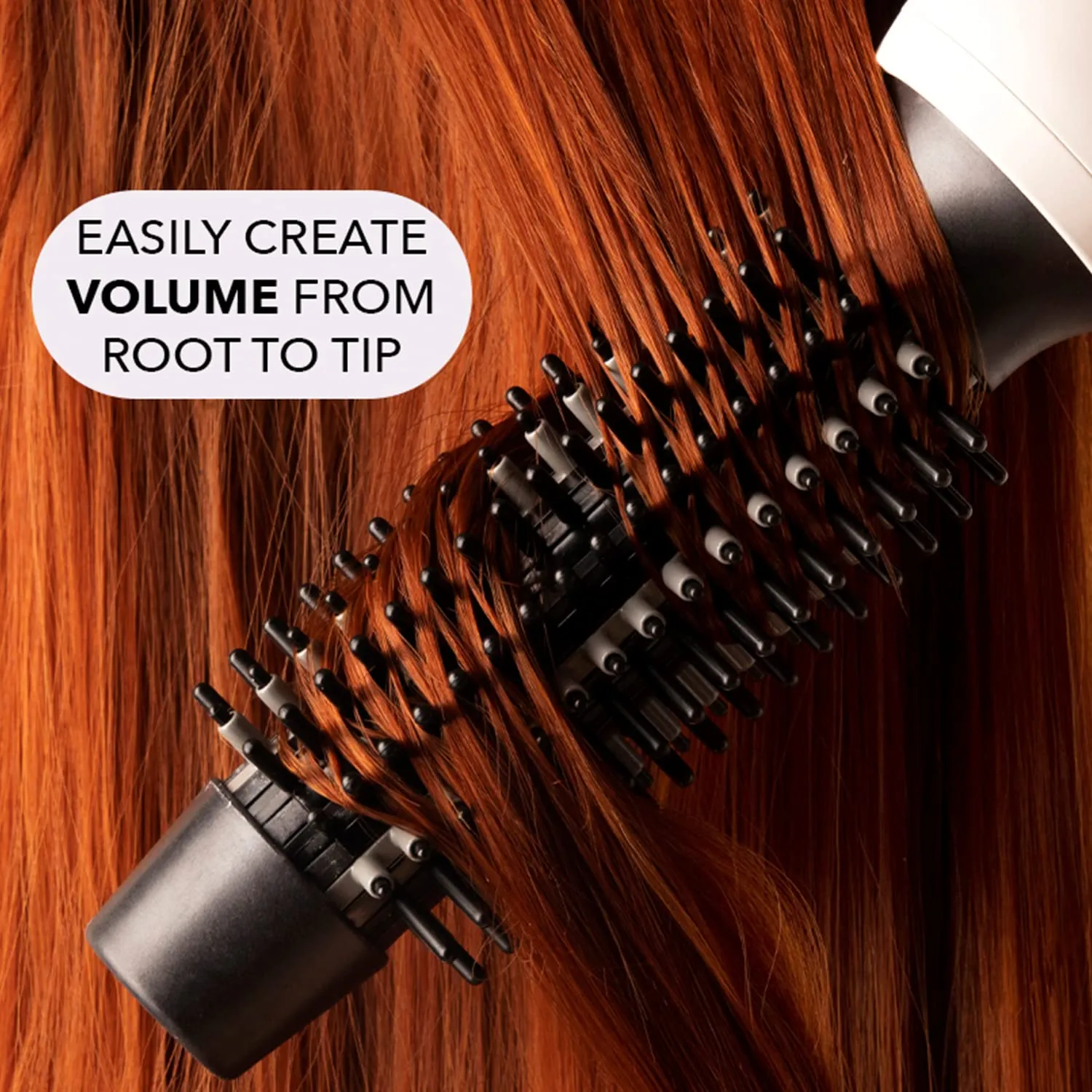 Instyler Freestyle Ceramic Styling Wand | Salon Quality at Home | Ionic Tip Barrel | Dual Voltage Tool | Ceramic Heated Bristles | Frizz Reducing Brush