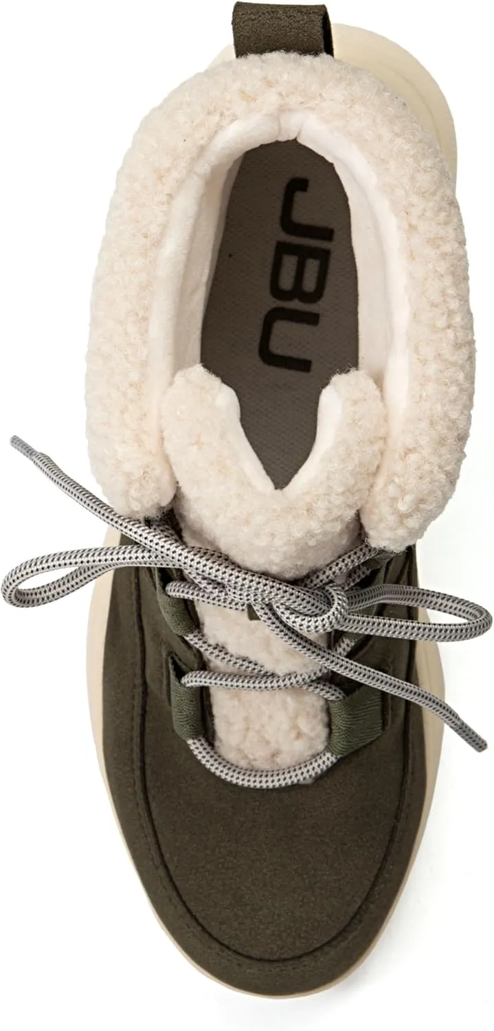 JBU Women's Freeze Lace Up Casual Ankle Winter Boot