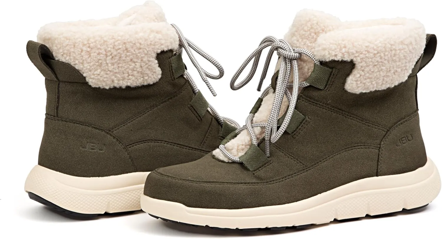 JBU Women's Freeze Lace Up Casual Ankle Winter Boot
