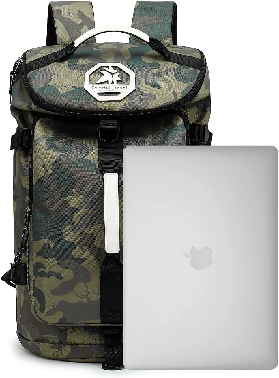 Kalesi Gym Duffle Bag Backpack 4-Way Waterproof with Shoes Compartment for camouflage travel Sport Hiking laptop (camouflage)