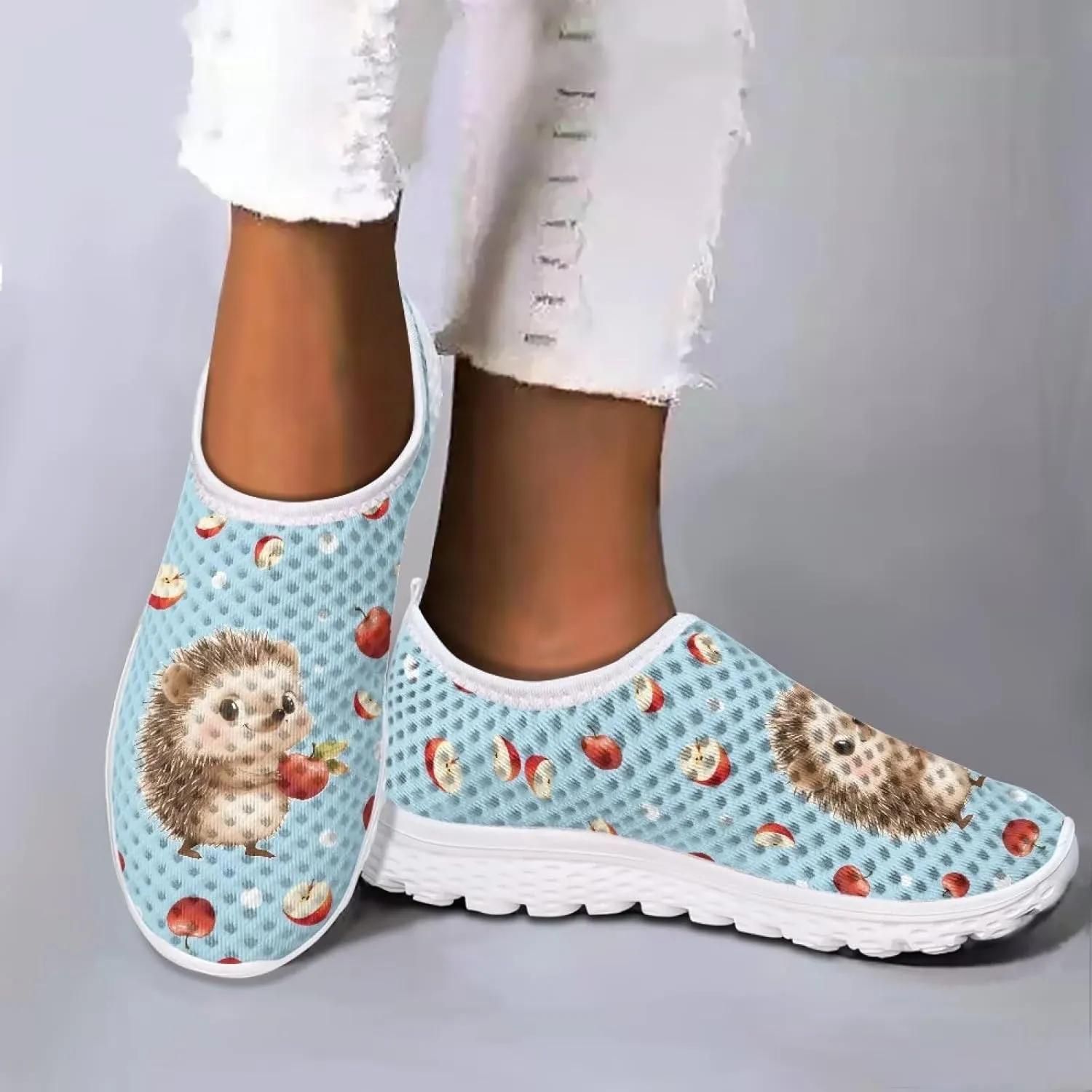 KEIAHUAN Trail Running Shoes Women Lightweight Fashion Casual Mesh Sneakers Flats