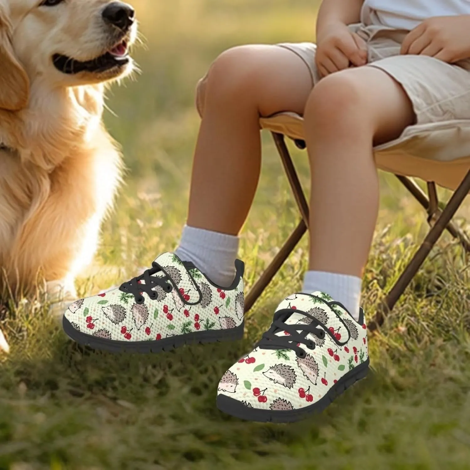 Kids Boys Girls Mesh Sneakers Anti Slip Animal Print Running Walking Shoes for Outdoor