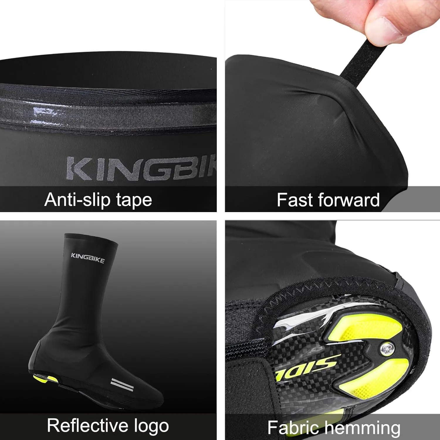 KINGBIKE Cycling Shoe Covers Overshoes Mountain/Road Bike Shoe Covers for Lock Shoes Protection Men Women