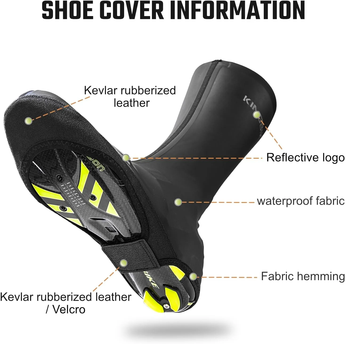 KINGBIKE Cycling Shoe Covers Overshoes Mountain/Road Bike Shoe Covers for Lock Shoes Protection Men Women