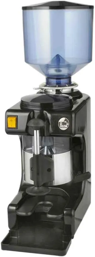 La Pavoni Commercial Coffee Grinder, Large 2.2 pounds, Built-in 58mm Tamper, Red and Stainless Steel