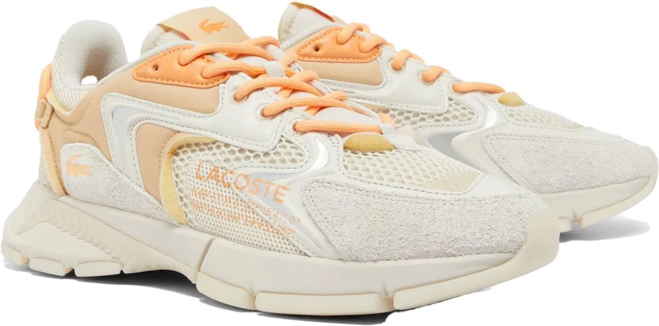 Lacoste Mens L003 Neo Sneaker, NAT/Off WHT, 8.5