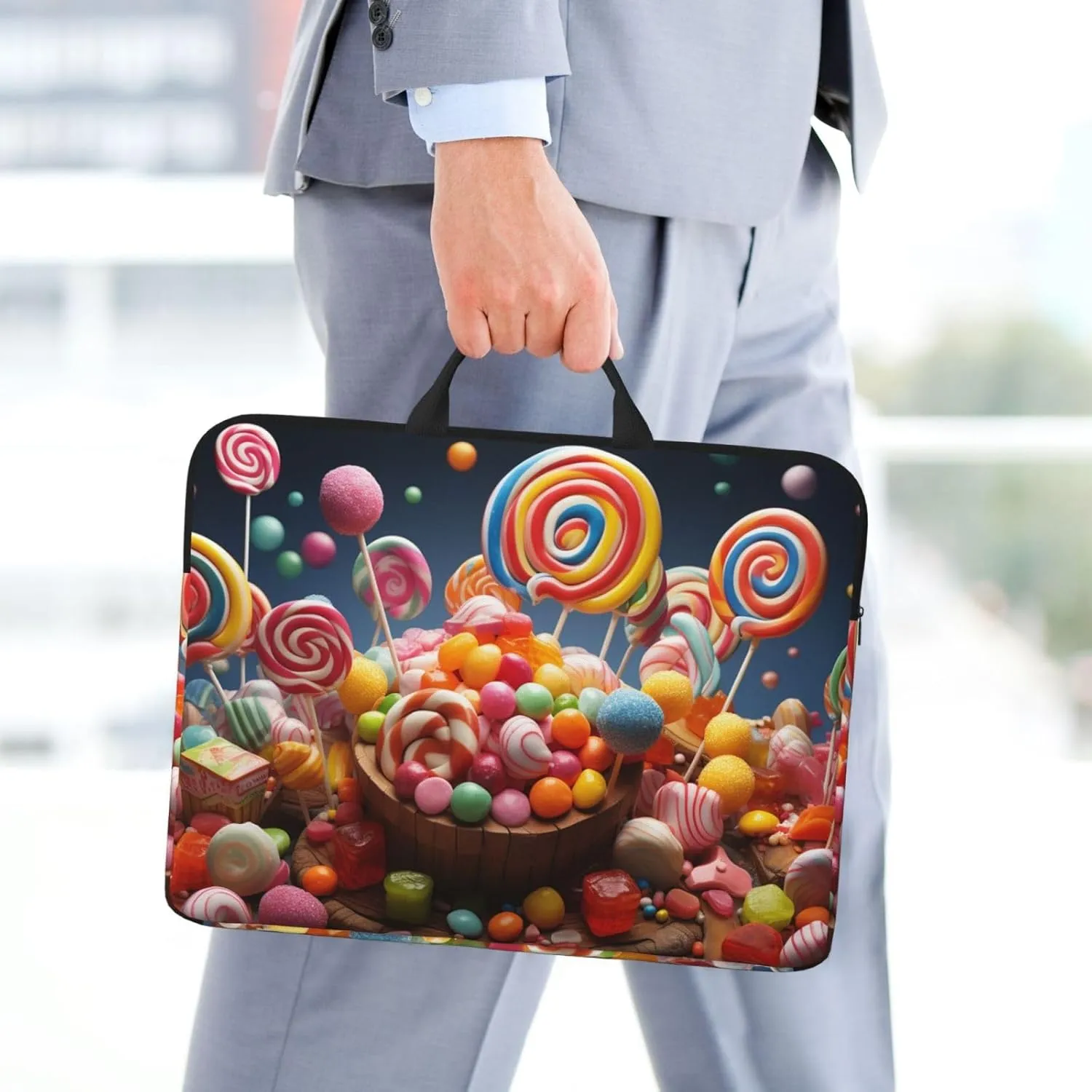 Laptop Shoulder Bag Messenger Bag Cool Steampunk Gears Laptop Bag Computer Bag for Men Women