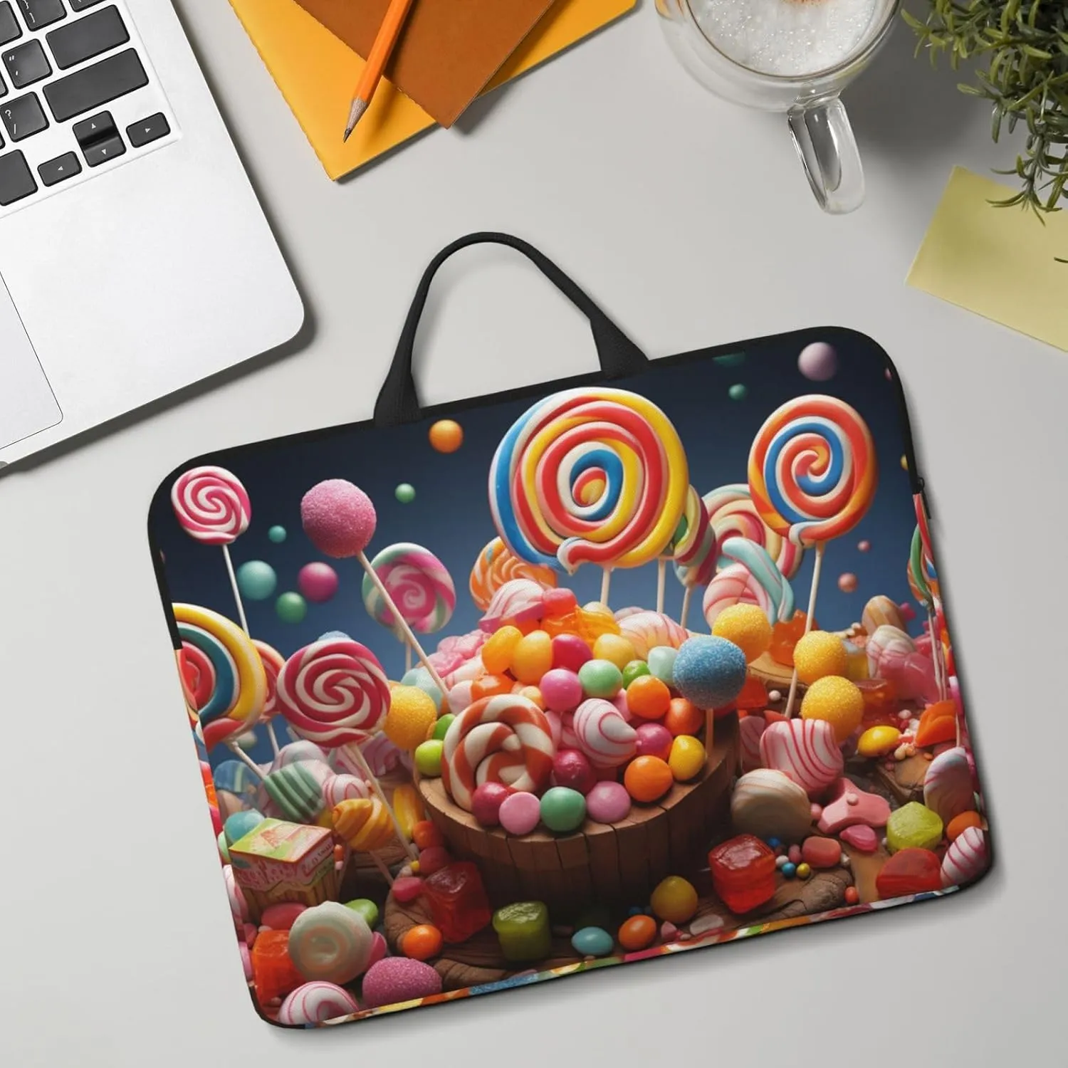 Laptop Shoulder Bag Messenger Bag Cool Steampunk Gears Laptop Bag Computer Bag for Men Women