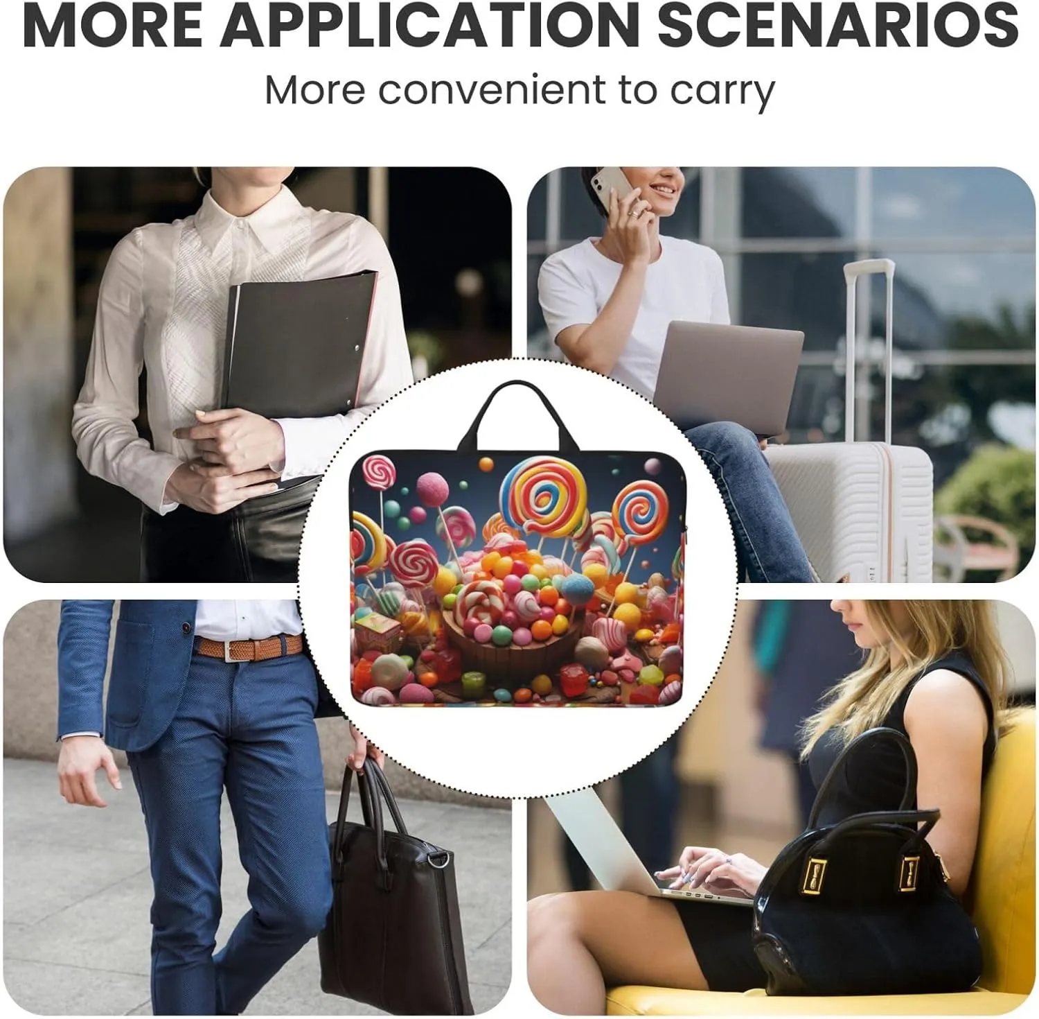 Laptop Shoulder Bag Messenger Bag Cool Steampunk Gears Laptop Bag Computer Bag for Men Women