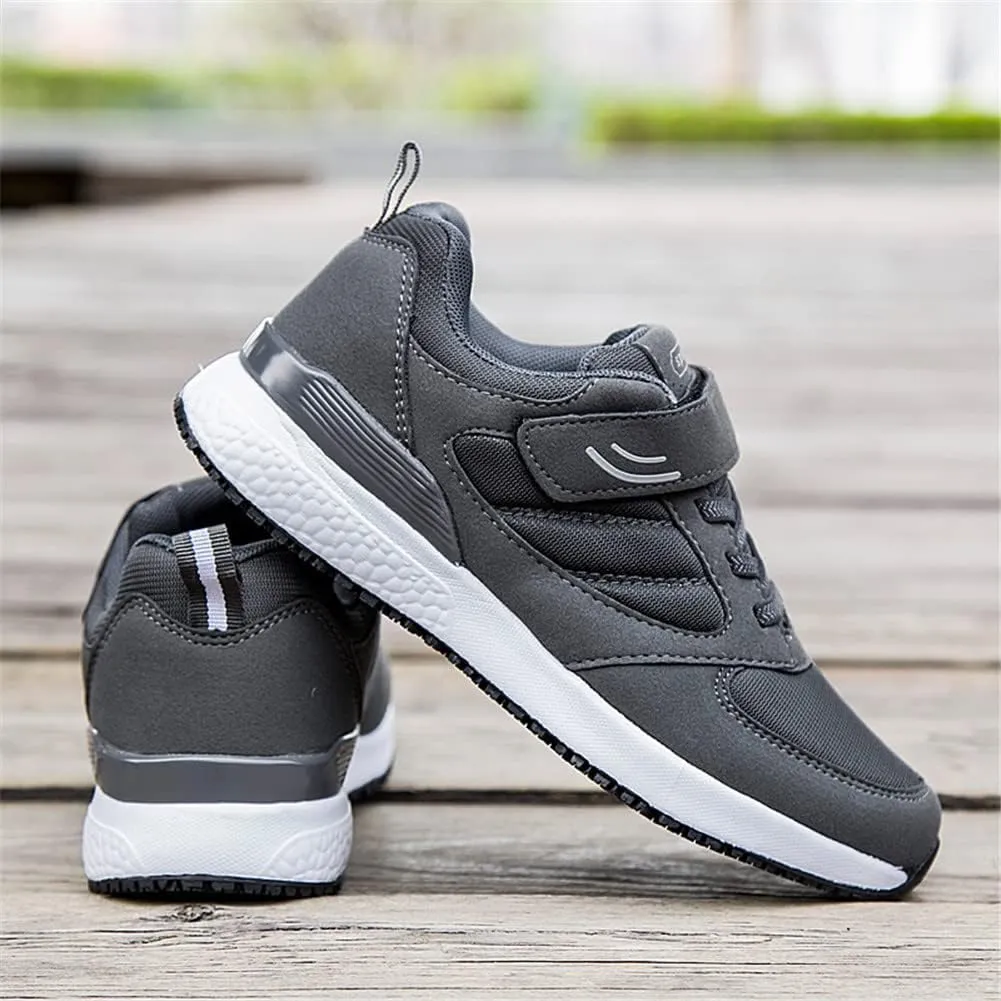 LEADER SHOW Men's Casual Elderly Safety Walking Shoes Light Weight Strap Comfort Sneakers