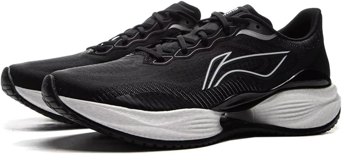 LI-NING Super Light 22 Women Running Shoes Reflective Boom Fiber High Rebound Light Weight Cushioning Sport Shoes ARBV002
