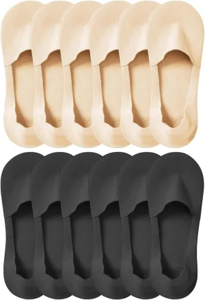 Lomitract Thin No Show Socks (Women 5-12), Made of Ice Silk Surface on the Surface & Cotton on the Bottom