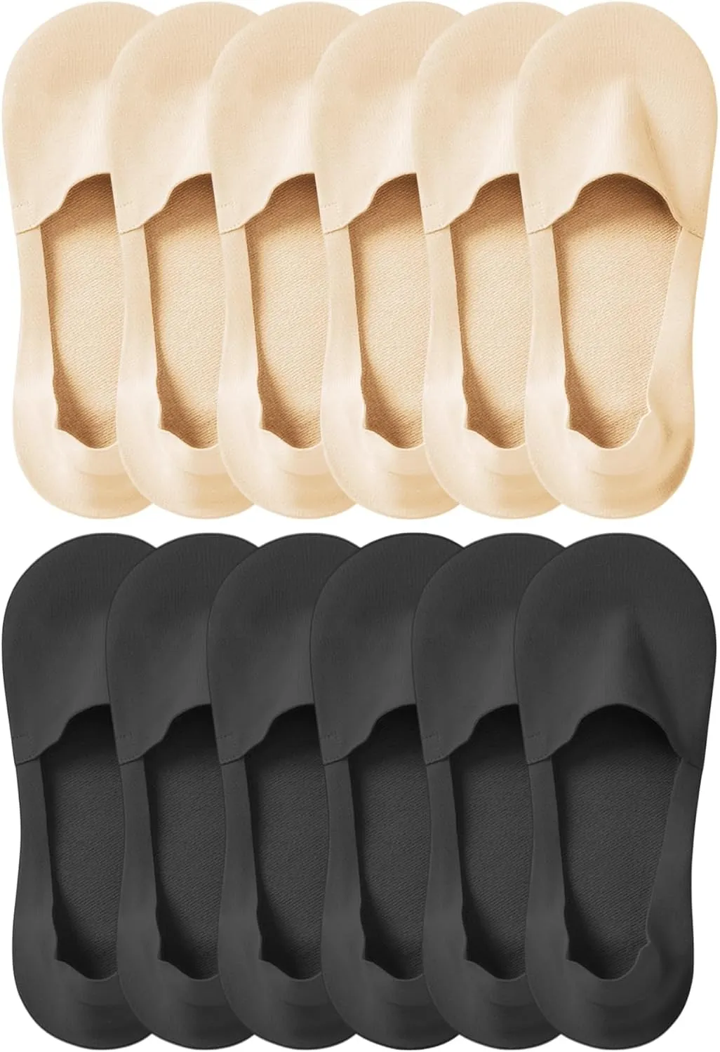 Lomitract Thin No Show Socks (Women 5-12), Made of Ice Silk Surface on the Surface & Cotton on the Bottom