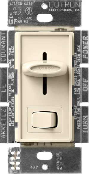 Lutron SFSQ-LF-AL Skylark 3-Speed Fan and Light Control, Almond