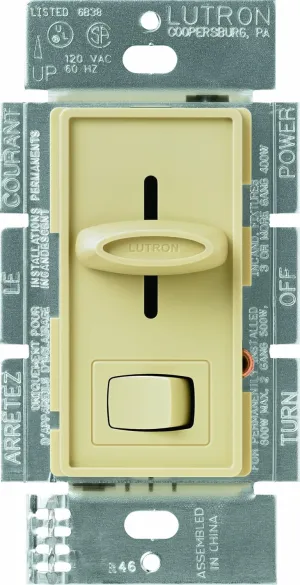 Lutron Skylark Preset Dimmer, 1000-Watt Incandescent, Single-Pole, S-10P-IV, Ivory