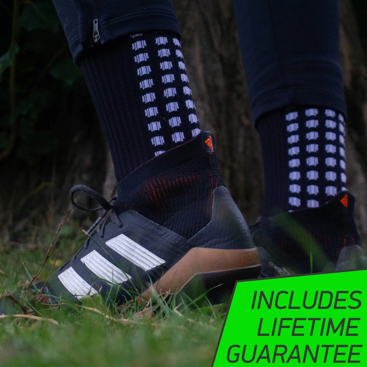 Lux Dual Grip Socks - Soccer Grip Socks for Men and Women. GripArray Performance & Comfort