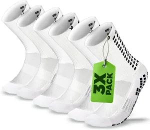 Lux Dual Grip Socks - Soccer Grip Socks for Men and Women. GripArray Performance & Comfort