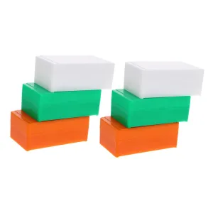 Luxshiny 6pcs Plastic Microscope Slide Storage Boxes Lab Slide Cases Glass Holder Reusable Boxes for School Hospital