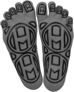 Mato & Hash 5-Toe Exercise Barefoot Feel Yoga Toe Socks With Full Grip