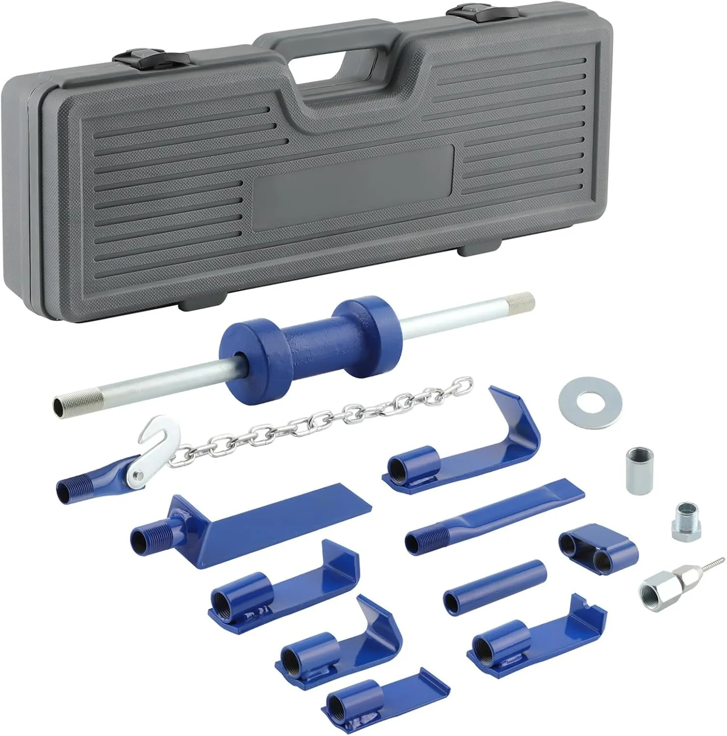 maXpeedingrods 13LBS Dent Puller Slide Hammer Car Dent Removal Tool Kit, Heavy Duty Auto Body Dent Repair Tool Kit, Automotive Dent Remover, 18 Pieces Slide Hammer Puller Set, Blue