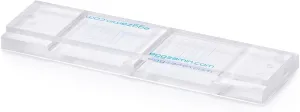 McMaster Method Microscope Slide - FEC (Fecal Egg Count) or Worm Count, Double Chamber Slide for Parasite Testing and Management in Horses, Sheep, Goats and Cattle