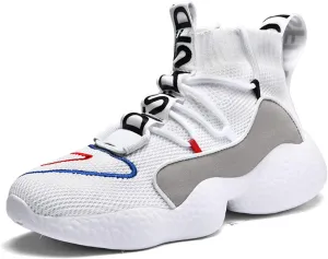 MDPCX Couple Shoes High top Men's Socks Shoes Running Light Breathable Casual Women's Sports Shoes Fashion Sports Shoes Climbing Shoes