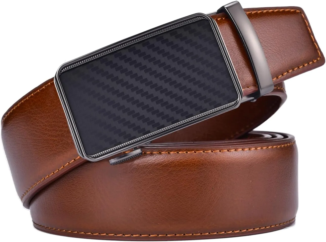 Men Belts Leather Male Slide Ratchet Work Dress Strap w Interchangeable Buckle Beltox