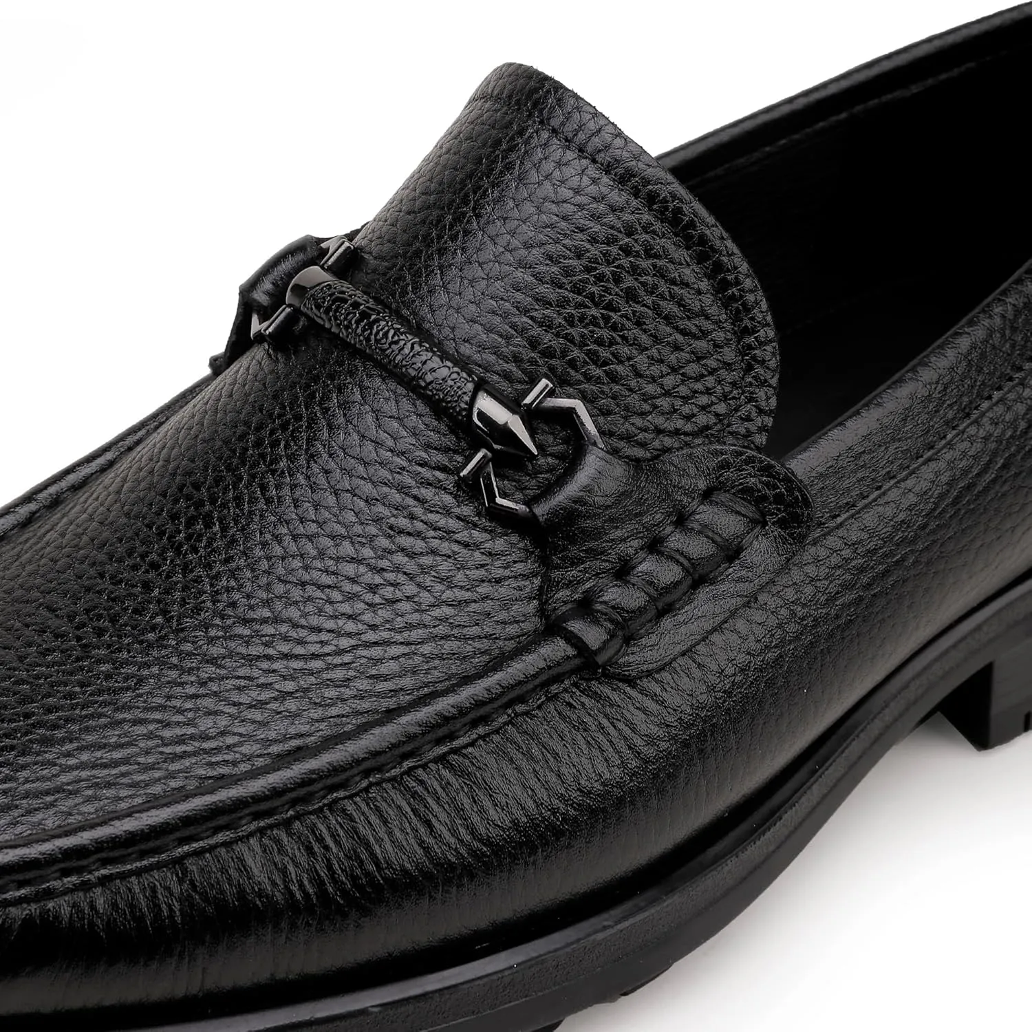 Men's Leather Penny Loafers, Classic Crocodile Printed Dress Shoes Soft Thick Sole Slip-On Dress Loafer for Mens Wedding Business Formal Shoes