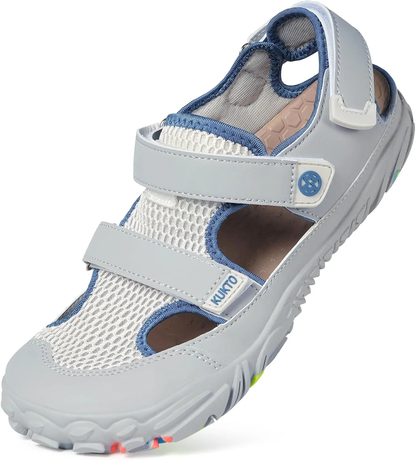 Mens Womens Water Shoes Barefoot Beach Sandals Wide Width Quick Dry Swim Aqua Shoes with Arch Support for Pool Diving Hiking Kayaking Outdoor Sport Athletic Summer