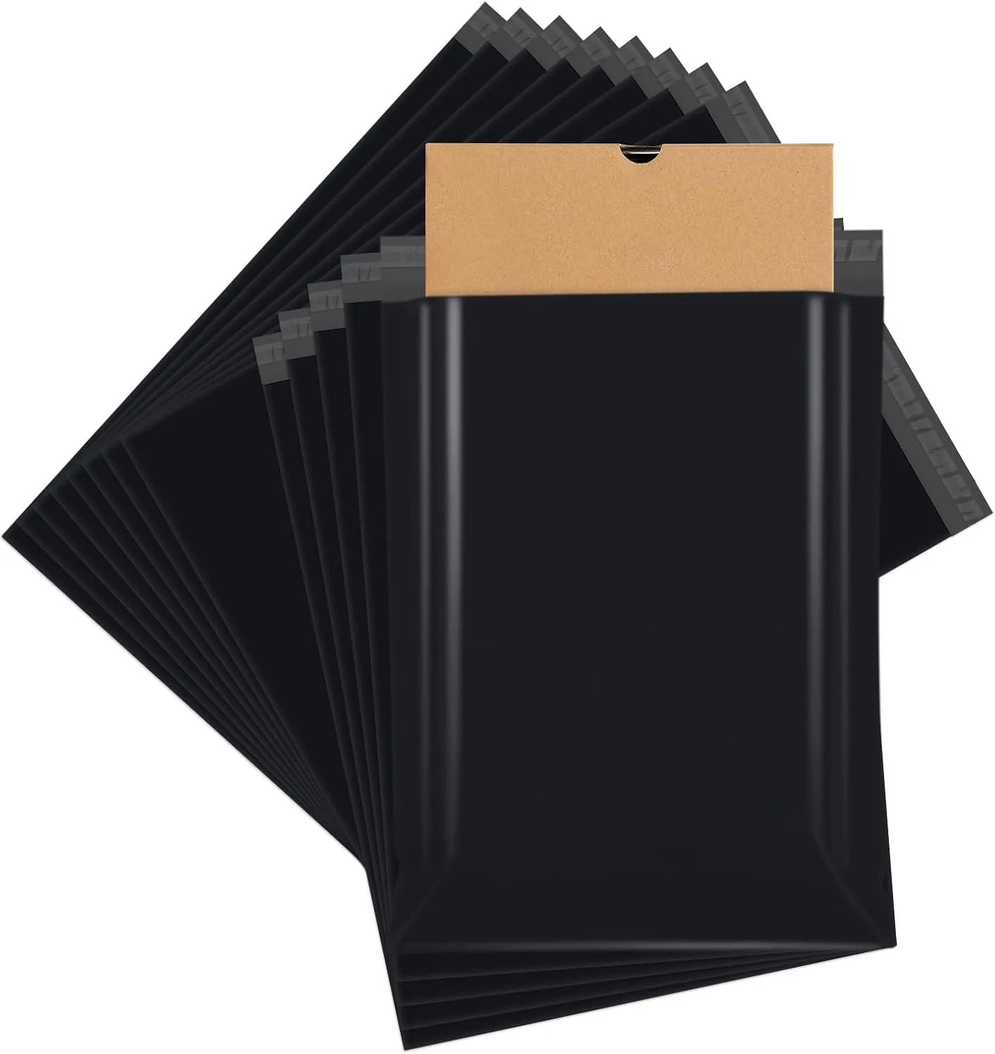 Metronic Large Poly Mailers 17.7x22” Bulk Large Shipping Bags for Clothes,Strong Self Adhesive Shipping Envelopes for Small Business,Waterproof Mailing Envelopes for Packaging (Black, 17.7x22 25pcs)