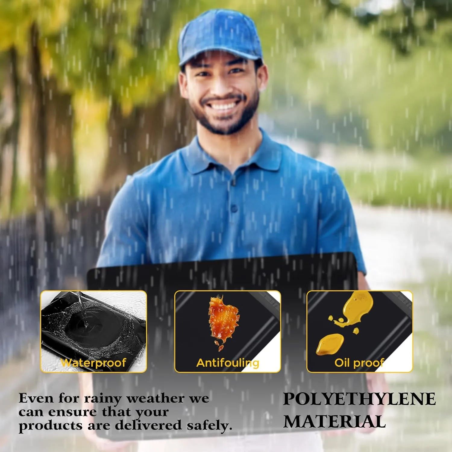 Metronic Large Poly Mailers 17.7x22” Bulk Large Shipping Bags for Clothes,Strong Self Adhesive Shipping Envelopes for Small Business,Waterproof Mailing Envelopes for Packaging (Black, 17.7x22 25pcs)