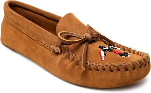 Minnetonka Men's Thunderbird Animikii Soft Leather Sole