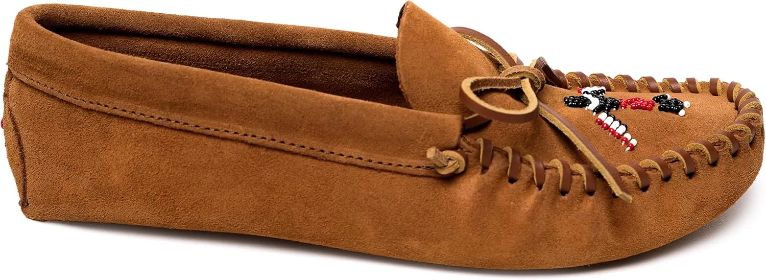 Minnetonka Men's Thunderbird Animikii Soft Leather Sole