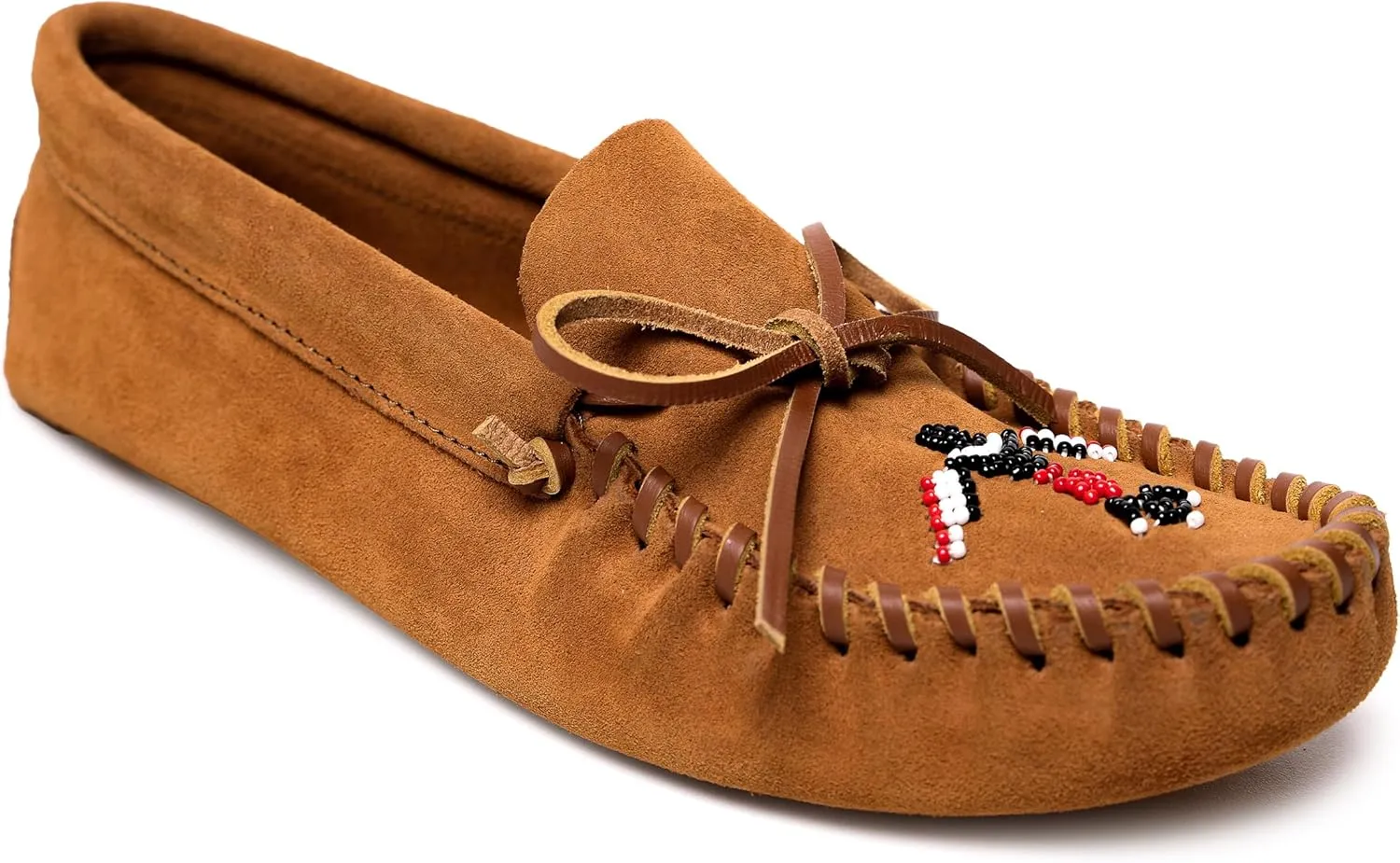 Minnetonka Men's Thunderbird Animikii Soft Leather Sole