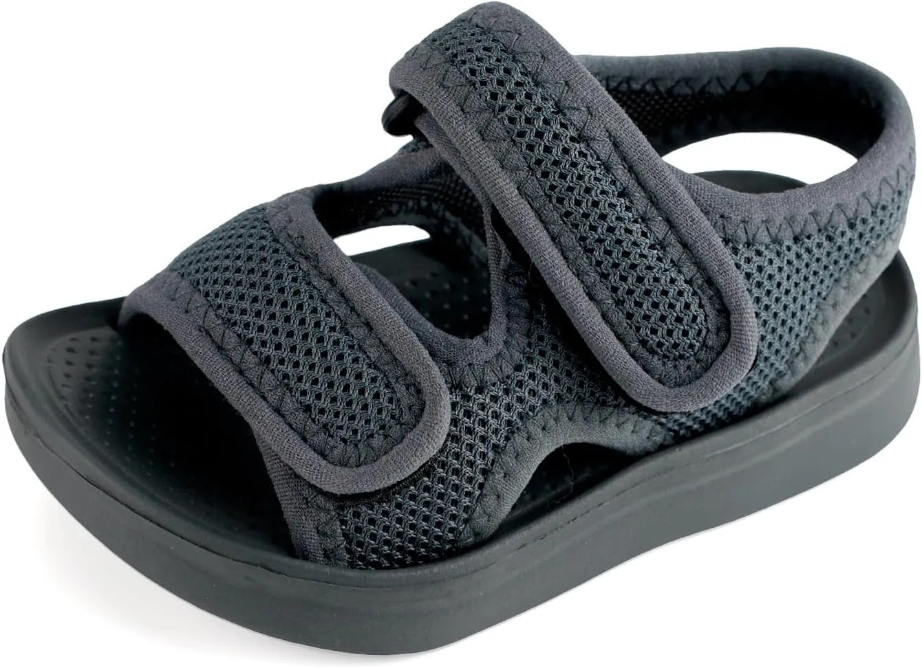 MK MATT KEELY Unisex Kids Summer Slide Sandals Baby Comfort Anti-Slip Open Toe Adjustable Walking Beach Shower Shoes for Boys Girls
