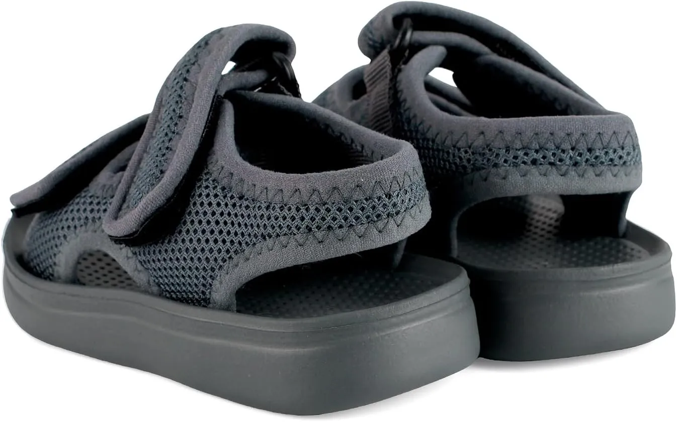 MK MATT KEELY Unisex Kids Summer Slide Sandals Baby Comfort Anti-Slip Open Toe Adjustable Walking Beach Shower Shoes for Boys Girls