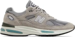 New Balance Men's 991v2 Sneaker - Alloy/Smoked Pearl/Silver, Size 10