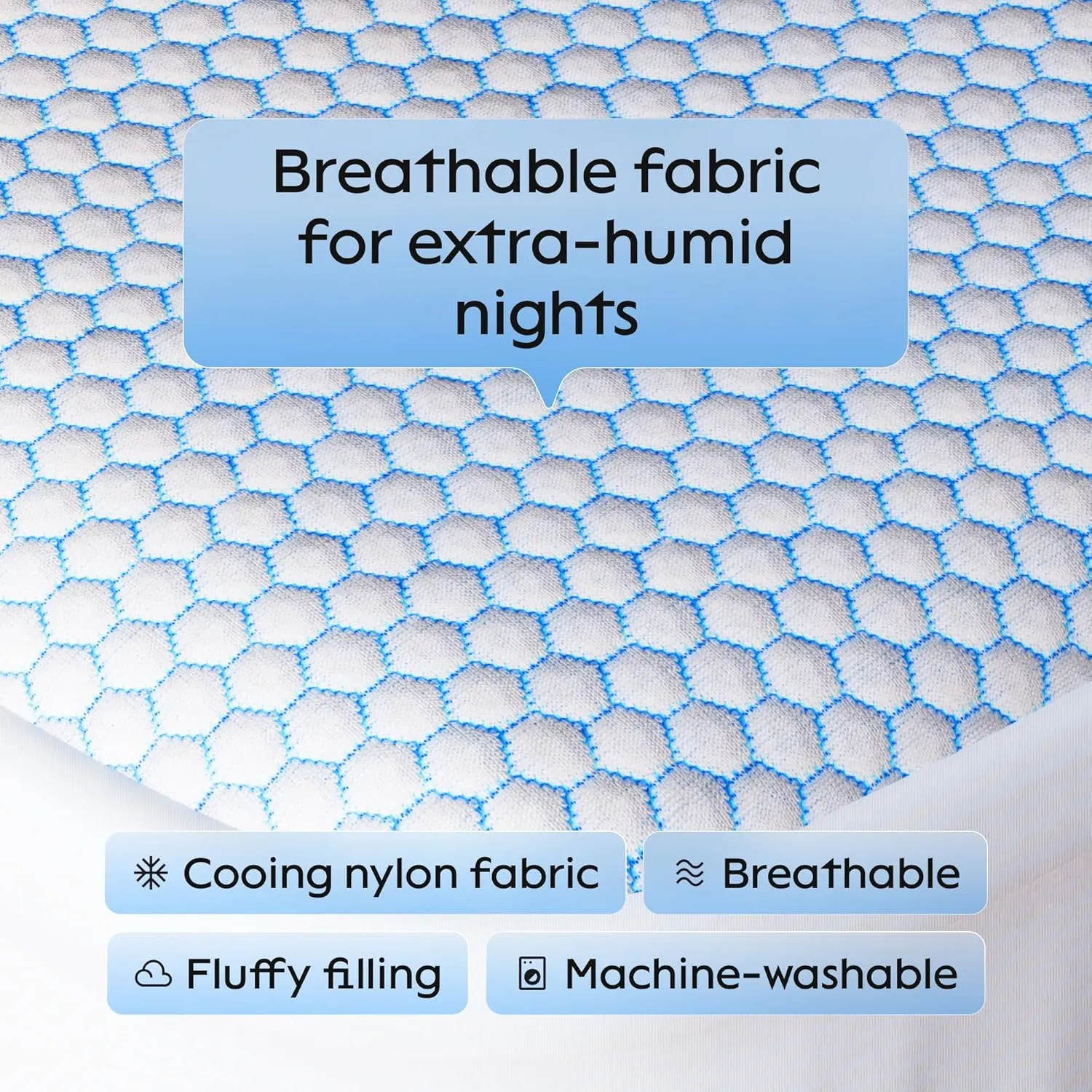 Niagara Cooling Full Mattress Topper - Pillow Top Mattress Cover Quilted Fitted Cooling Topper for Back Pain Deep Pocket Fits 20 Inches (54x75 Inches)