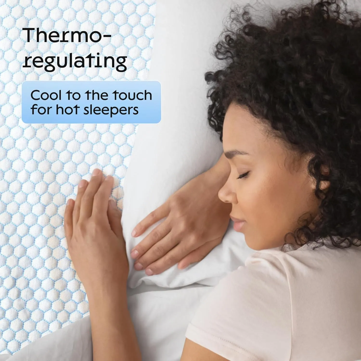 Niagara Cooling Full Mattress Topper - Pillow Top Mattress Cover Quilted Fitted Cooling Topper for Back Pain Deep Pocket Fits 20 Inches (54x75 Inches)