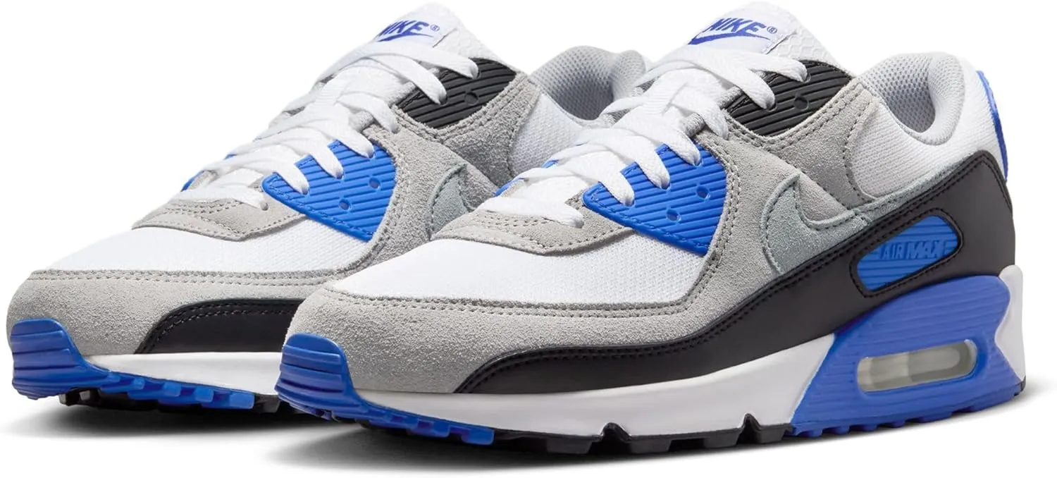 Nike Air Max 90 Men's Shoes (DM0029-112, White/Light Smoke Grey/Black/Particle Grey)
