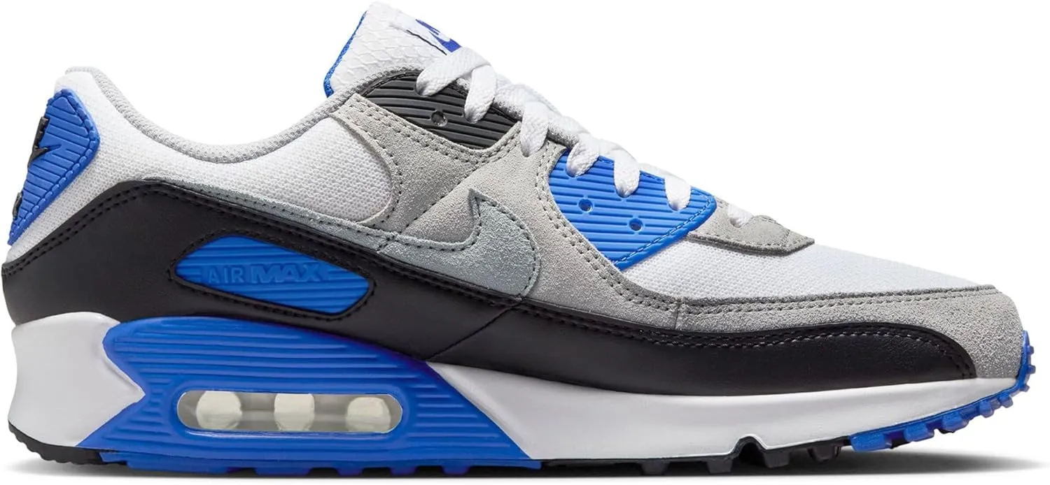 Nike Air Max 90 Men's Shoes (DM0029-112, White/Light Smoke Grey/Black/Particle Grey)