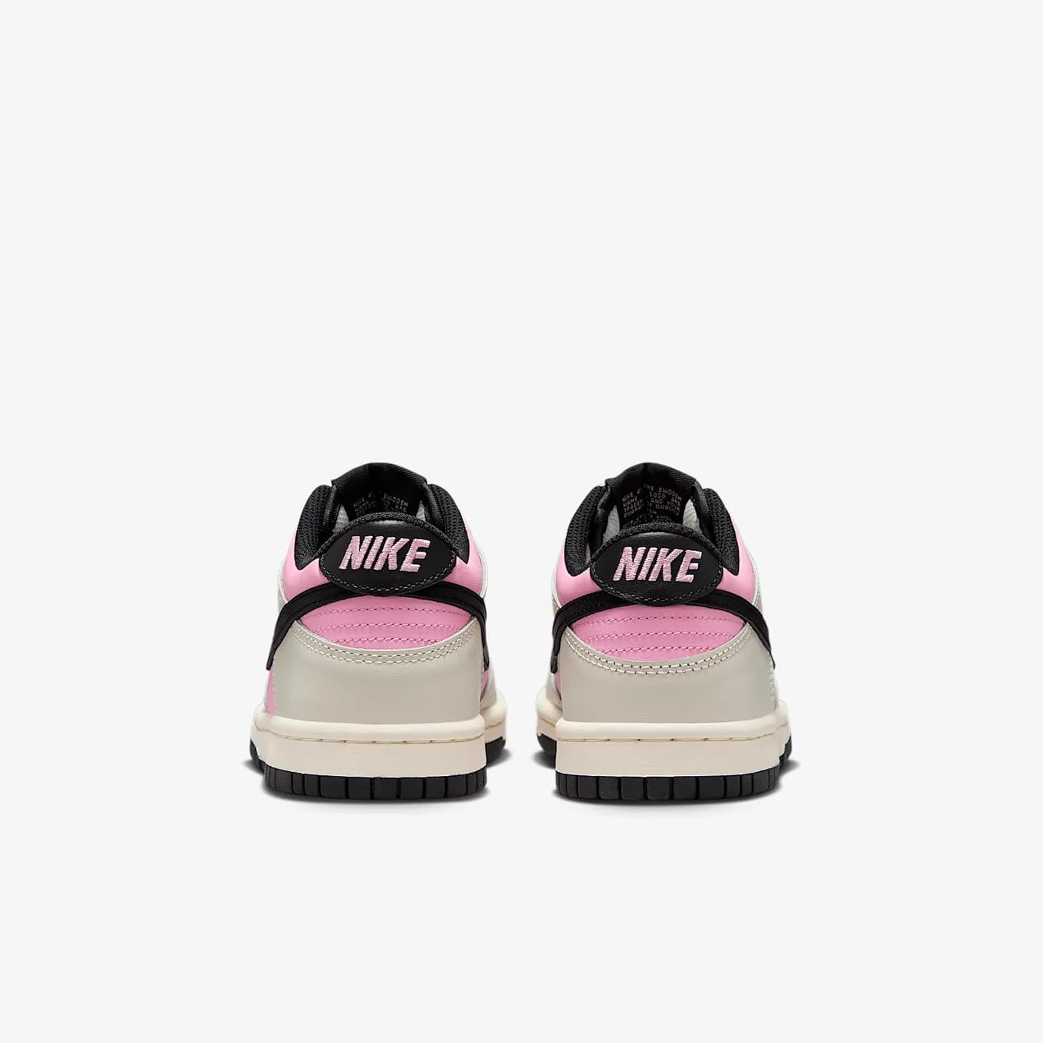 Nike Dunk Low Big Kids' Shoes (FB9109-601, Pink Rise/Light Orewood Brown/Pale Ivory/Black)