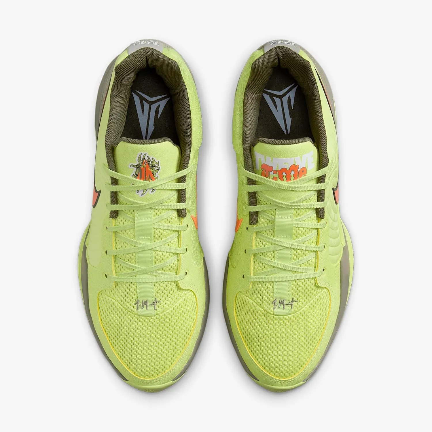 Nike Ja 2 Basketball Shoes (FD7328-701, Light Lemon Twist/Light Army/Cargo Khaki/Total Orange)