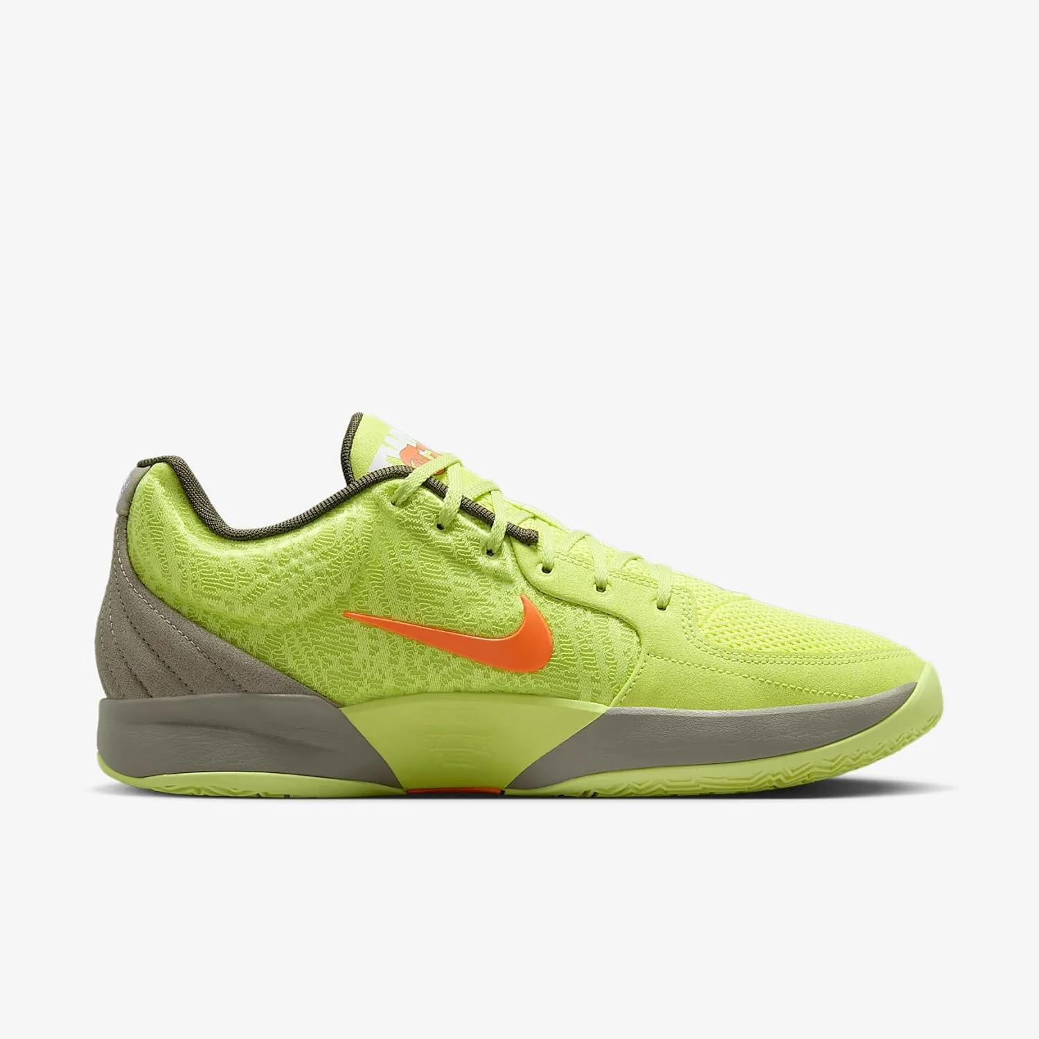 Nike Ja 2 Basketball Shoes (FD7328-701, Light Lemon Twist/Light Army/Cargo Khaki/Total Orange)