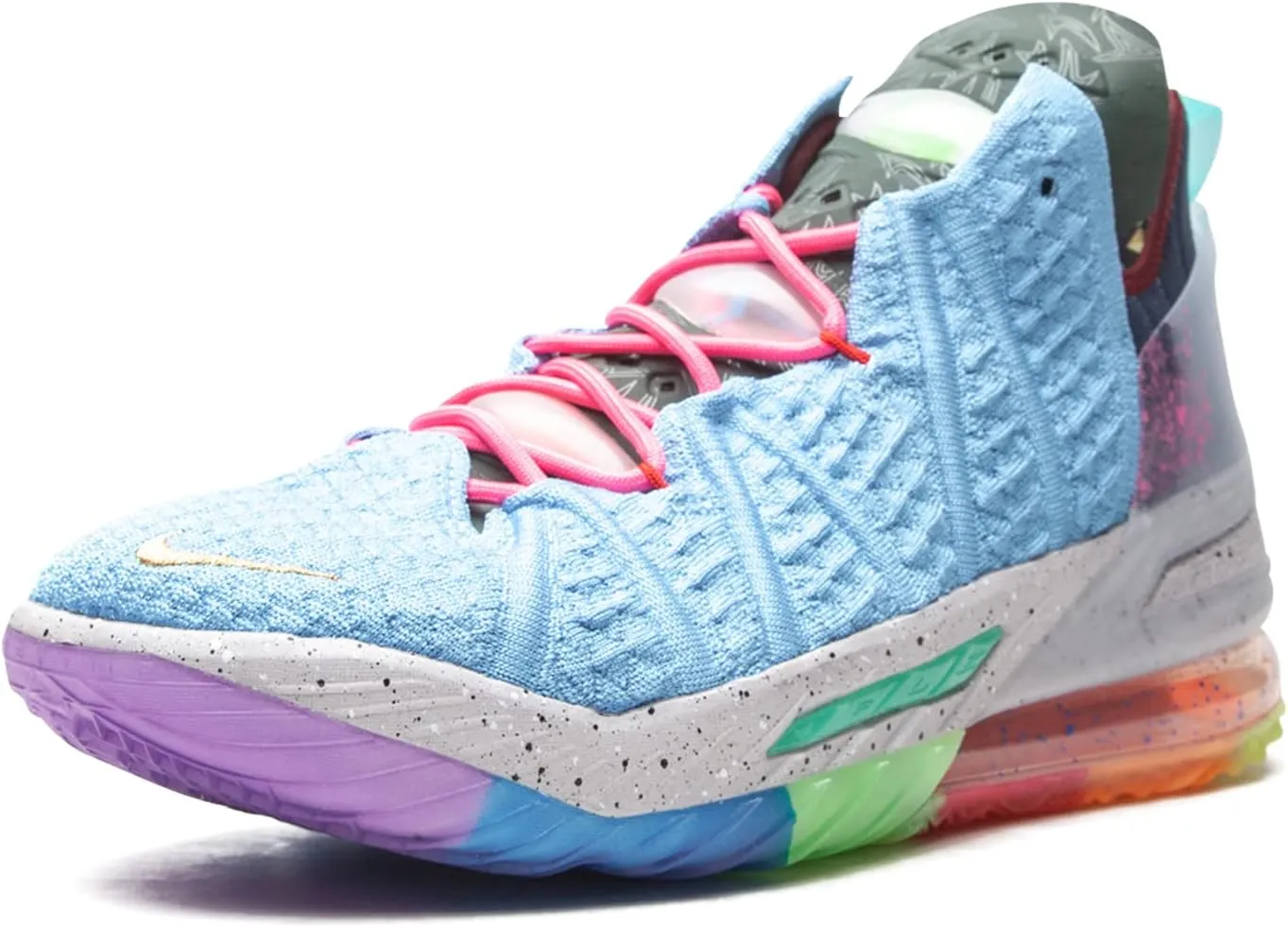 Nike Lebron 18"1 Thru 9" Light Blue Multicolor DM2813-400 Men's Basketball