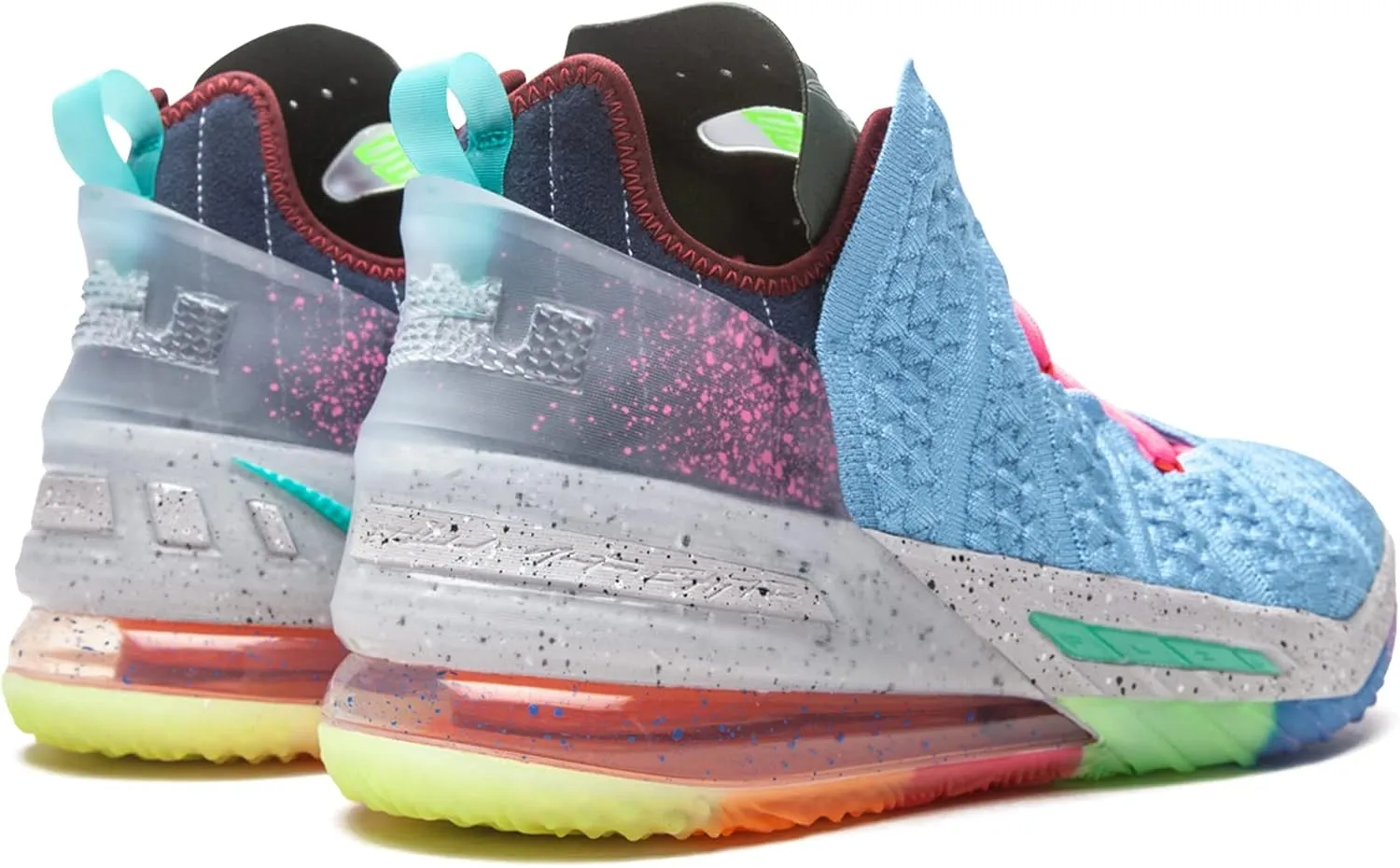 Nike Lebron 18"1 Thru 9" Light Blue Multicolor DM2813-400 Men's Basketball